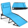 thumbnail image 1 of Best Choice Products Patio Chaise Lounge Chair, Outdoor Portable Adjustable Pool Recliner w/ Pillow - Light Blue, 1 of 8