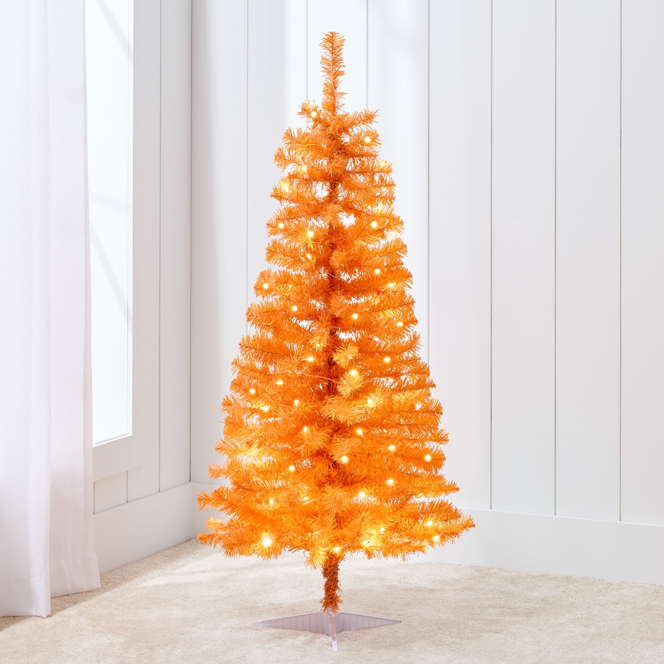 Best Choice Products Prelit Colored Christmas Tree, 4ft Artificial Tree Holiday Decor w/ LED
