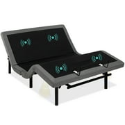 Best Choice Products Queen Size Adjustable Bed Base for Stress Management with Massage, Remote Control, USB Ports