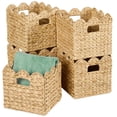 thumbnail image 1 of Best Choice Products Scalloped 12 x 12in Hyacinth Storage Basket Set of 5 - Natural, 1 of 8