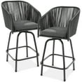 Best Choice Products Set of 2 High Outdoor Wicker Swivel Barstools
