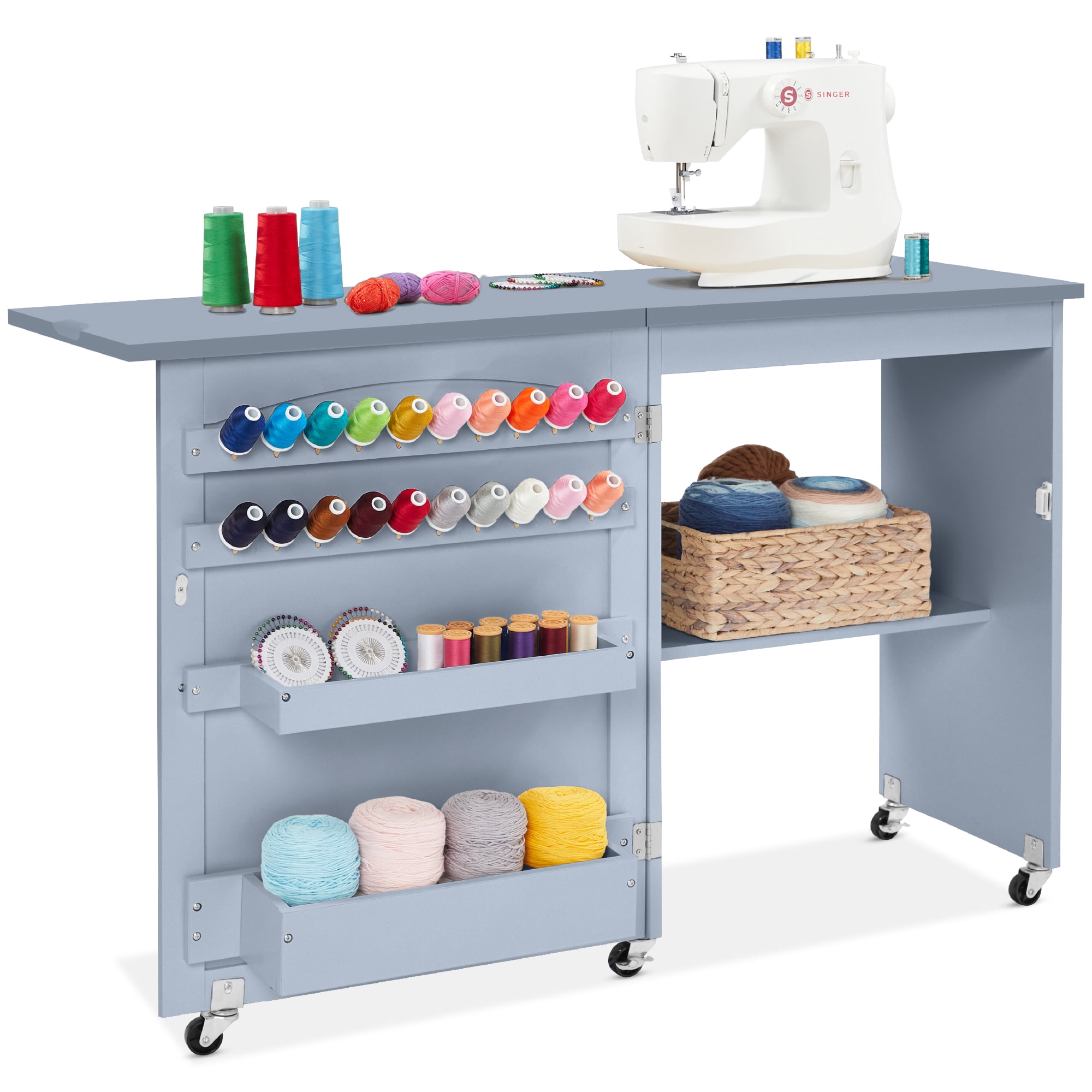 Best Choice Products Sewing Machine Table, Craft Storage Best Choice Products Sewing Machine Table, Craft Storage