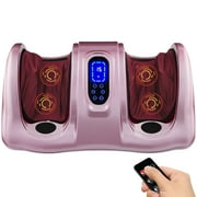 Best Choice Products Therapeutic Kneading & Rolling Shiatsu Foot Massager w/ High Intensity Rollers, Remote - Rose Gold