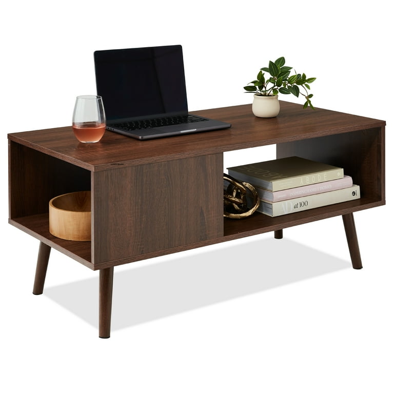 Best Choice Products Mid-Century Modern Wooden Coffee Table for