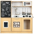 thumbnail image 1 of Best Choice Products Wooden Play Kitchen for Kids, Pretend Play Cooking Set with Accessories, Ages 3+ - Natural, 1 of 8