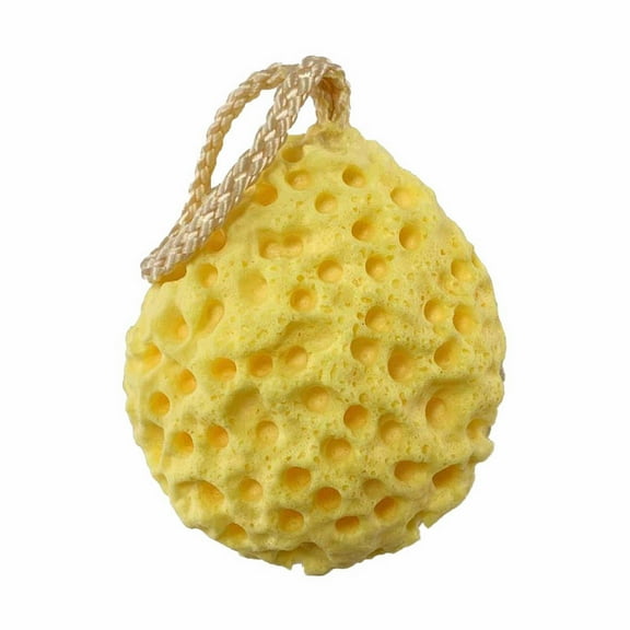 Best Clearance! Pedty 3 Pack Soft Bath Sponge Shower Puffs Body Skin Scrub Washing Cleaning Sponge Colorful Honeycomb Sea Sponges for Babies Women Men Bathroom Suppliesbath Ball Yellow A