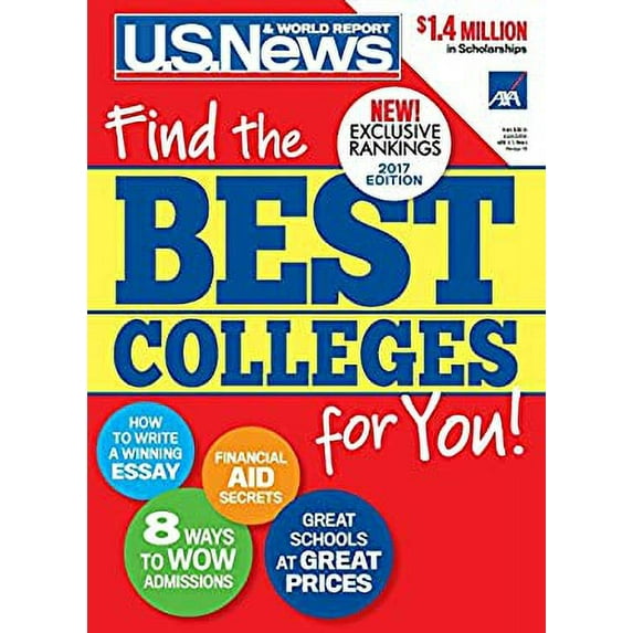 Pre-Owned Best Colleges 2017: Find the Best Colleges for You! (Paperback) 1931469784 9781931469784