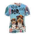 thumbnail image 1 of Best Collie Dad Ever Happy Father's Day All Over Print 3D Shirt Unisex Merch Collie Dog Lover Gifts Idea - 02006, 1 of 6