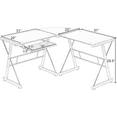 Best Computer Gaming Desk Modern PC Office L Shaped Desk with Free CPU