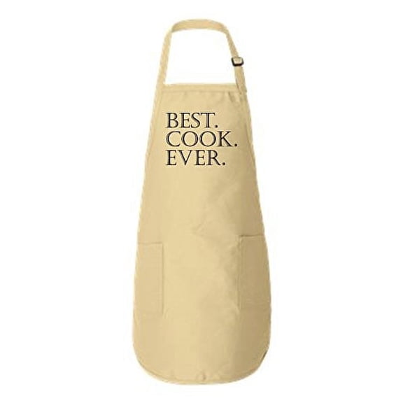 Best Cook Ever Full-Length Apron with Pockets Natural One Size