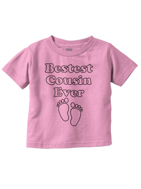 Best Cousin Ever Aunt Uncle Family Toddler Boy Girl T Shirt Infant Toddler Brisco Brands 18M