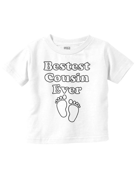 Best Cousin Ever Aunt Uncle Family Toddler Boy Girl T Shirt Infant Toddler Brisco Brands 24M