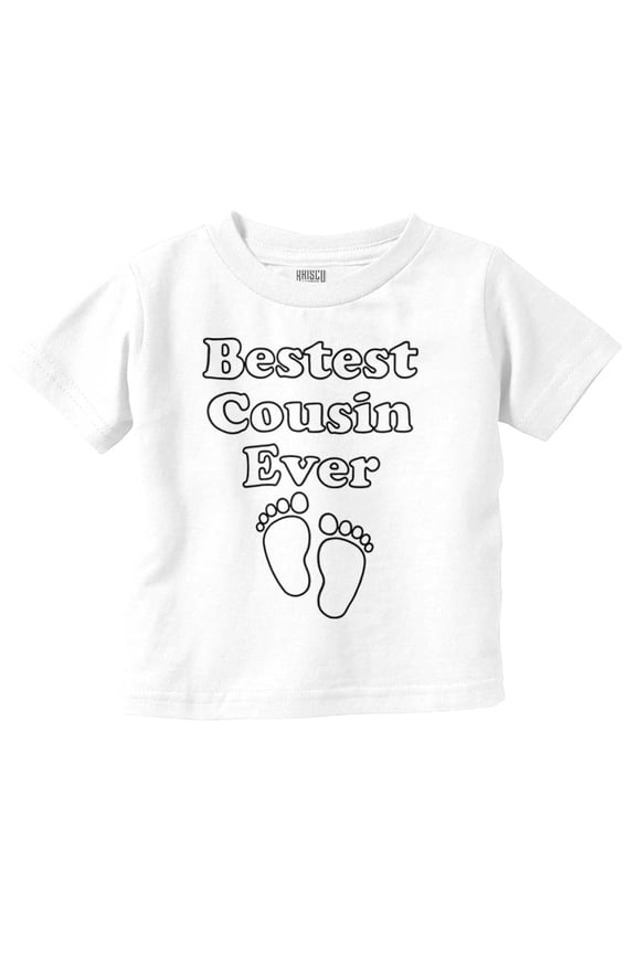 Best Cousin Ever Aunt Uncle Family Toddler Boy Girl T Shirt Infant Toddler Brisco Brands 24M