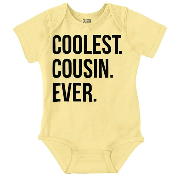 Best Cousin Ever Cute Relative Family Romper Boys or Girls Infant Baby Brisco Brands 18M