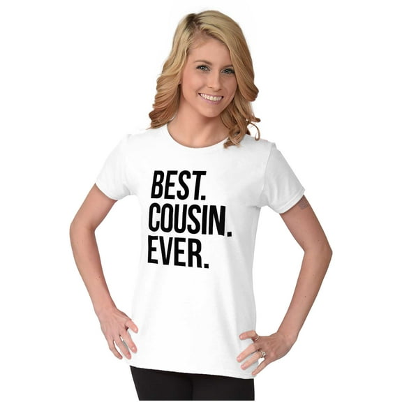 Best Cousin Ever Family Relatives Womens Slim Fit Graphic Tee Brisco Brands M