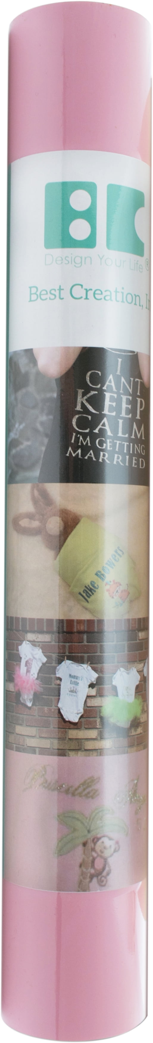 Best Creation Iron-On Vinyl 12"X24" Roll-Pink