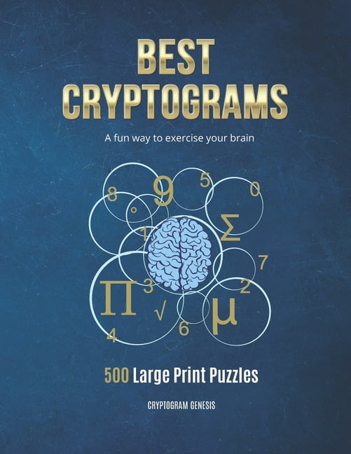 CRYPTOGRAM GENESIS Best Cryptograms: Cryptograms Puzzle, Cryptoquote Puzzles, Cryptograms Books, Cryptograms Puzzle Books, (Paperback)