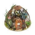 BestDIY Miniature Doll Kit LED Light Wooden Garden House For Kids
