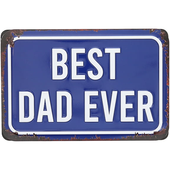 Best Dad - 6" x 4" Tin Plaque