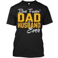 thumbnail image 1 of Best Dad And Husband Ever T-shirt Made In The USA Size S To 5XL, 1 of 2