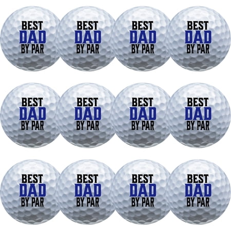 Best Dad by Par #2 Golf Balls – 12 Pack by GBM Golf