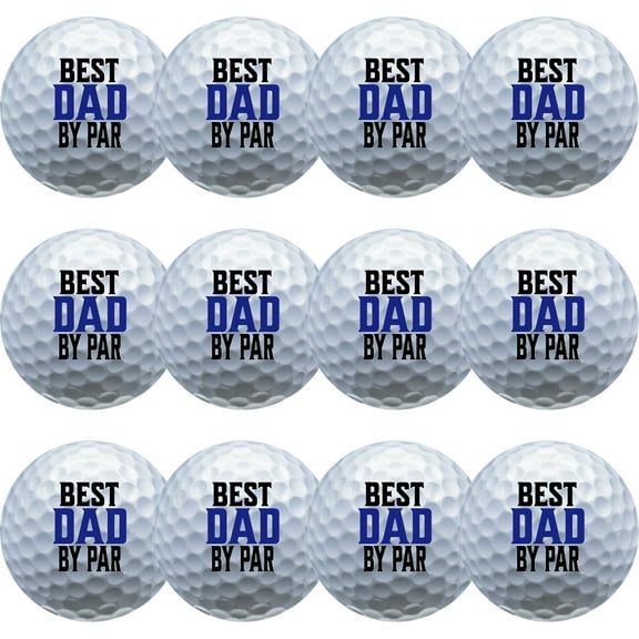 Best Dad by Par #2 Golf Balls 12 Pack by GBM Golf