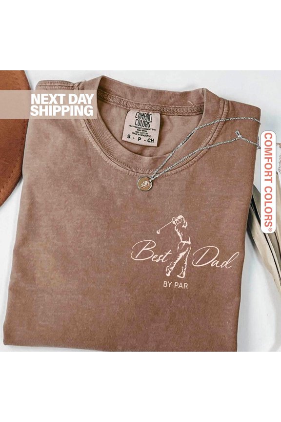 Best Dad By Par Shirt Dad Golf Shirt Fathers Day Gift Golf Tee Daddy Birthday Gift Golf Pl