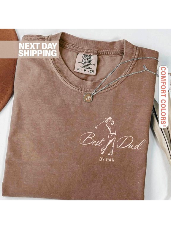 Best Dad By Par Shirt Dad Golf Shirt Fathers Day Gift Golf Tee Daddy Birthday Gift Golf Pl