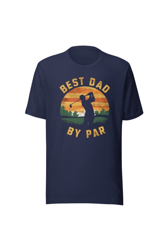 Best Dad By Par Shirt, Unisex, For Golf Dad, Funny Dad Shirt, Funny Father’s Day Shirt, Golfer Shirt, Golf Dad Shirt, Funny Golfing Shirt (Navy, XL)