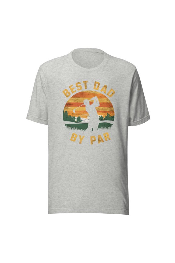 Best Dad By Par Shirt, Unisex, For Golf Dad, Funny Dad Shirt, Funny Father’s Day Shirt, Golfer Shirt, Golf Dad Shirt, Funny Golfing Shirt (Athletic Heather, S)
