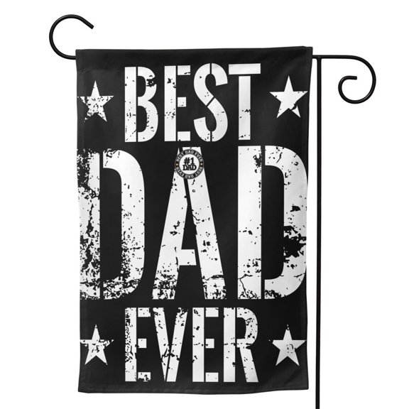 Best Dad Ever #1 Dad Garden Flag 12.5"X18" Outdoor Indoor Garden Decor Porch Banner Sign With Grommets Uv Fade Resistant