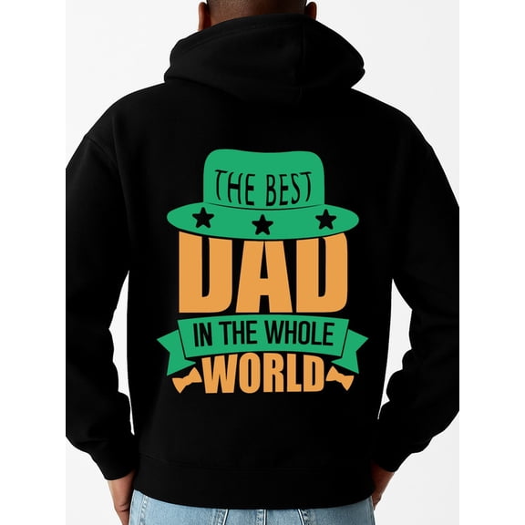 Best Dad Ever 1 pack Casual couple hoodies polyester black Stylish Autumn/Winter Outerwear,Sweatshirts,Plus Size Hoodies,Cool Hoodies,Funny Hoodies,Sweatshirt Vintage Unisex hoodie
