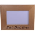 thumbnail image 1 of Best Dad Ever 4x6 Inch Wood Picture Frame - Great Gift for Father's Day Birthday or Christmas Gift for Dad Grandpa Papa Husband, 1 of 3
