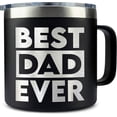 thumbnail image 1 of Best Dad Ever Coffee Black Mug/Tumbler 14oz Gift For Dad, Gifts For Dad From Daughter, Son, Kids - Fathers Day - Birthday Gift Ideas For Daddy - Christmas Gifts For Father, 1 of 10
