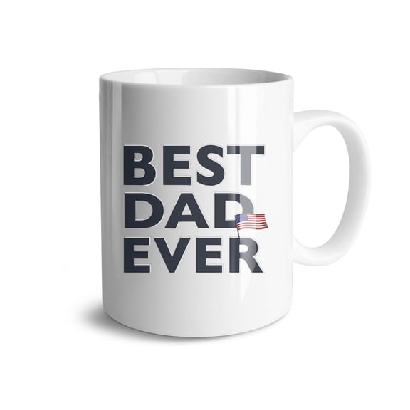 Best Dad Ever Coffee Mugs 15 OZ Sublimation Mugs,Double-sided Printing Ceramic Cups Ceramic Mugs for Coffee,Tea,Hot Cocoa