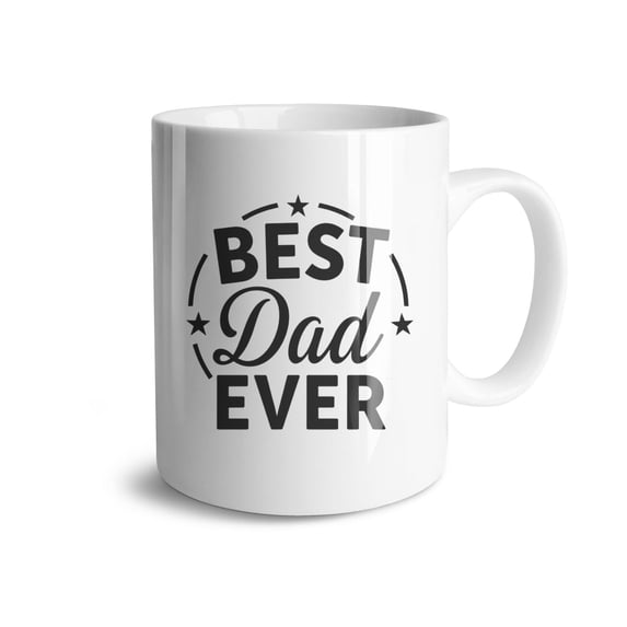 Best Dad Ever Coffee Mugs 15 OZ Sublimation Mugs,Double-sided Printing Ceramic Cups Ceramic Mugs for Coffee,Tea,Hot Cocoa