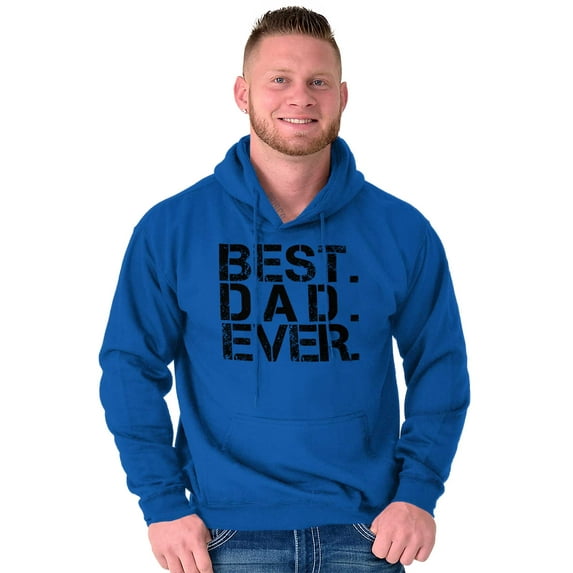 Best Dad Ever Cool Fathers Day Gift Hoodie Hooded Sweatshirt Men Brisco Brands X
