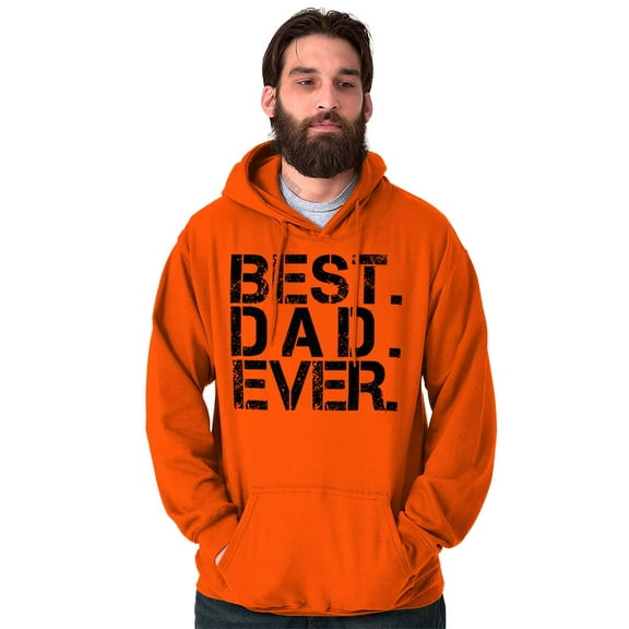 Best Dad Ever Cool Fathers Day Gift Men's Big & Tall Graphic Hoodie Brisco Brands 2X