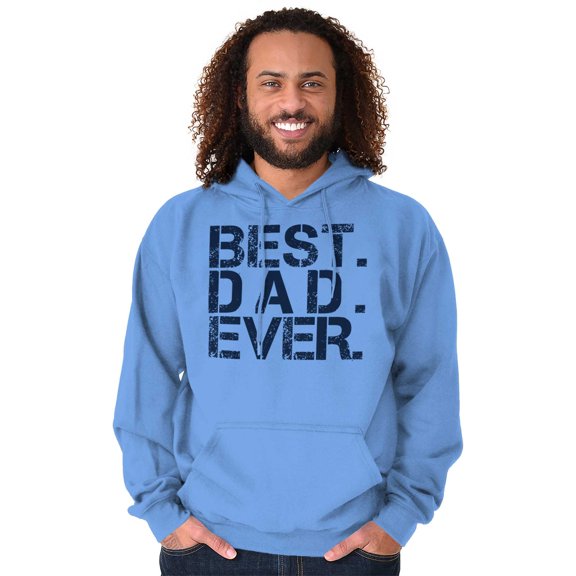 Best Dad Ever Cool Fathers Day Gift Men's Big & Tall Graphic Hoodie Brisco Brands 3X