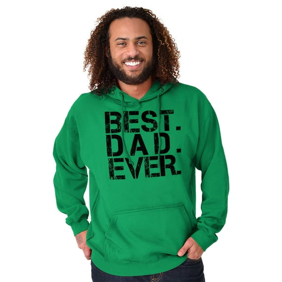 Best Dad Ever Cool Fathers Day Gift Men's Big & Tall Graphic Hoodie Brisco Brands 5X
