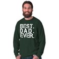 thumbnail image 1 of Best Dad Ever Cool Fathers Day Gift Men's Long Sleeve Tee T Shirt Brisco Brands M, 1 of 6