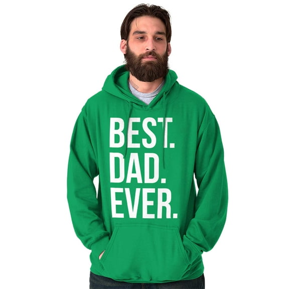 Best Dad Ever Fathers Day Gift Men's Big & Tall Graphic Hoodie Brisco Brands 3X