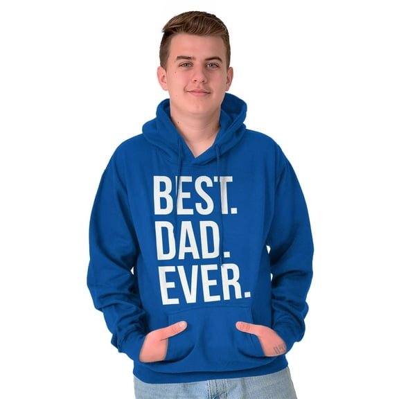 Best Dad Ever Fathers Day Gift Men's Big & Tall Graphic Hoodie Brisco Brands 3X