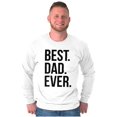 thumbnail image 1 of Best Dad Ever Fathers Day Gift Men's Big & Tall Long Sleeve Graphic Tee Brisco Brands 3X, 1 of 5