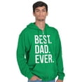 thumbnail image 1 of Best Dad Ever Fathers Day Gift Zip Hoodie Sweatshirt Men Brisco Brands S, 1 of 6