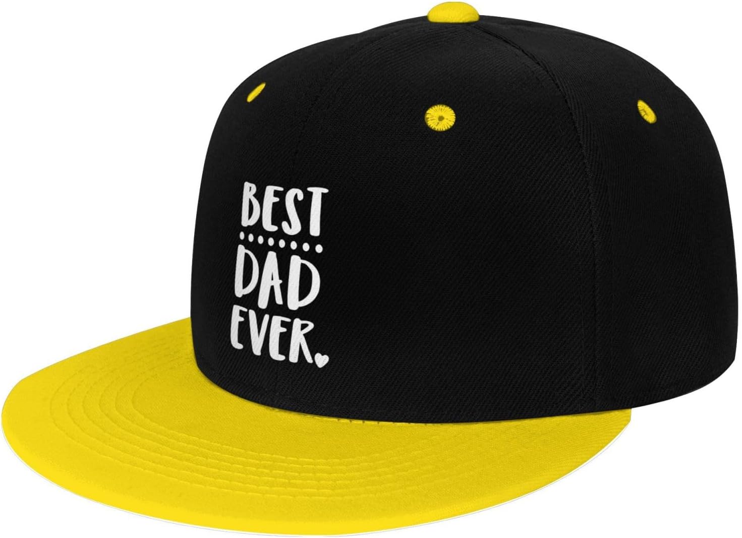 Best Dad Ever Flat Bill Hat Boys Girls Fashion Hip Hop Adjustable Flat