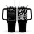 thumbnail image 1 of Best Dad Ever Gifts 40oz Tumbler with Handle and Lid Straw, Father‘s Day Gift for Papa Daddy, Laser Engraving Dad Mug Cup Water Bottle Birthday Present, Unique Father Day Gifts Ideas, 1 of 1