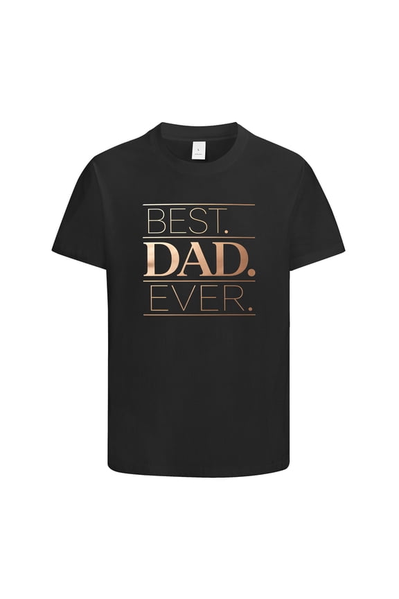 Best Dad Ever Gifts for Dad, Humor Novelty Medal Graphic Tees Gift Idea for Fathers Day, Birthday, Holiday, Christmas, Dad Shirt, Funny Mens T Shirt for Papa, Size XL