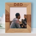thumbnail image 1 of Best Dad Ever Personalized Wooden Frame 8" x 10" Brown (Vertical), 1 of 1
