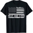 thumbnail image 1 of Best Dad Ever With US American Flag Gifts Fathers Day Dad T-Shirt, 1 of 3